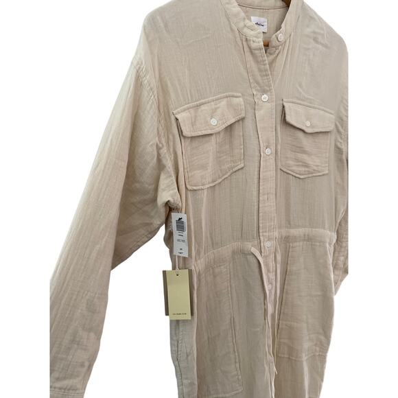 Aritzia Wilfred‎ Free Orne Button Up Jumpsuit Light Sand Size Small - Picture 6 of 14